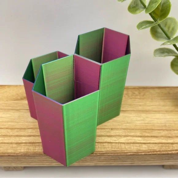 HEXAGONAL ORGANIZER | Makeup Brush Display | Desk Organizer (Brand New!) 💘 - Picture 11 of 16